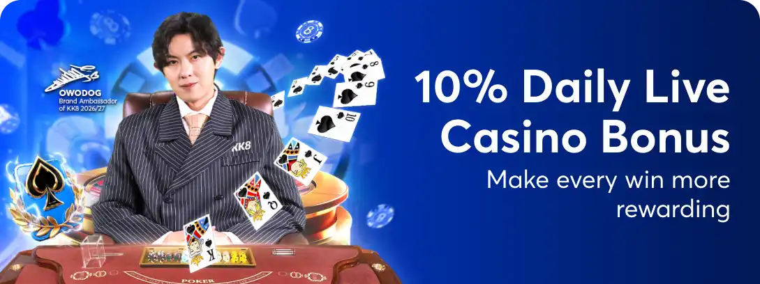 10% Daily Live Casino Bonus Details