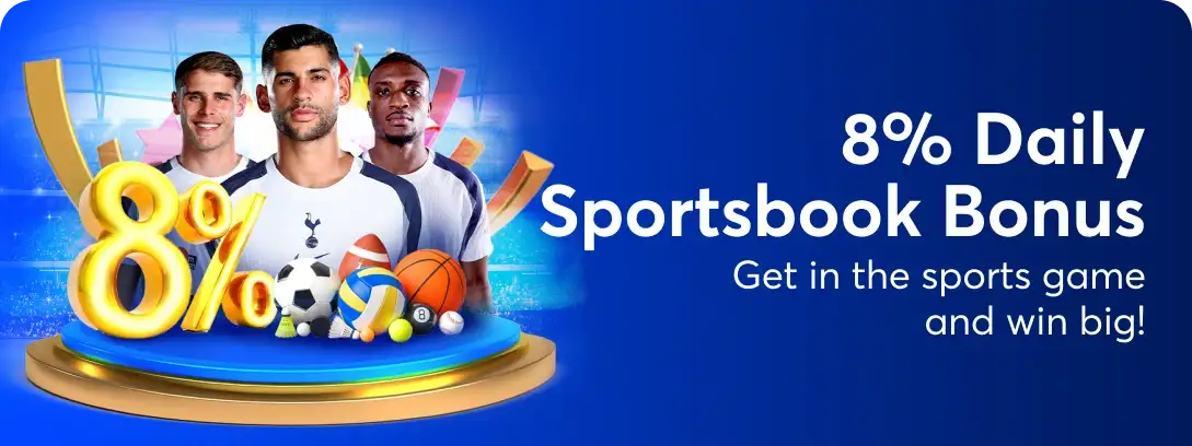 8% Daily Sportsbook Bonus Details