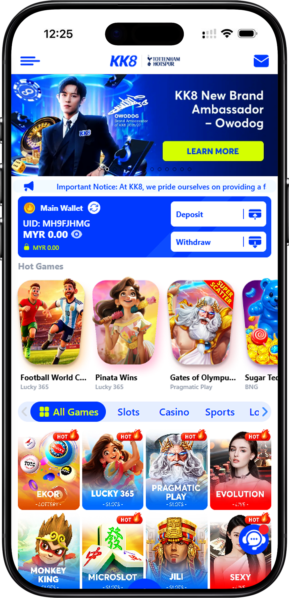 KK8 App Download Status