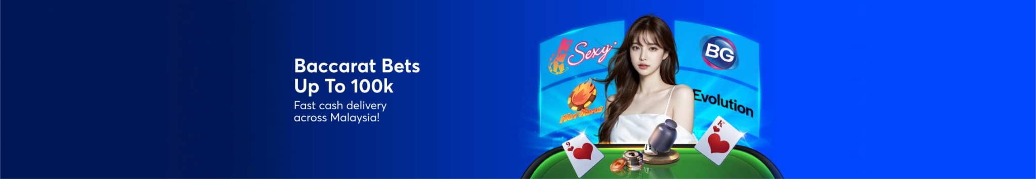 Baccarat Bet Up To 100k