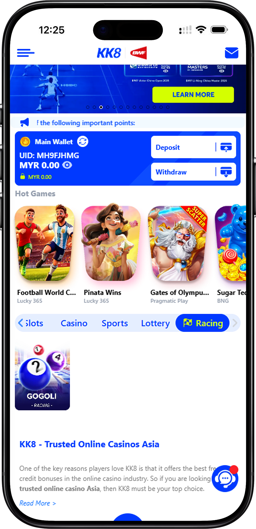Racing Games Available